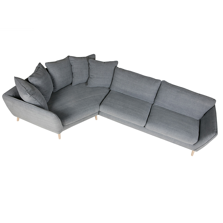 Диван угловой Stella, левосторонний, голубой, обивка Kiss Sits S1653 - Вид №4