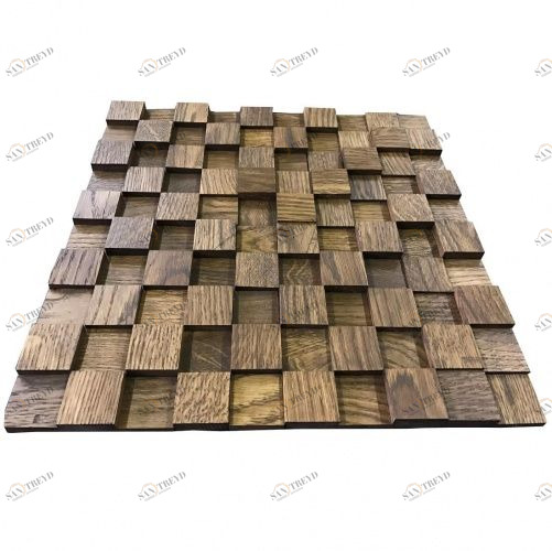 Мозаика и 3D панели из дерева Tarsi 3D 3d 1.0.13.0 Дуб Селект 3д (мозаика панели), гладкая (3Д (мозаика панели), Гладкая) 300х300 мм 1401100058