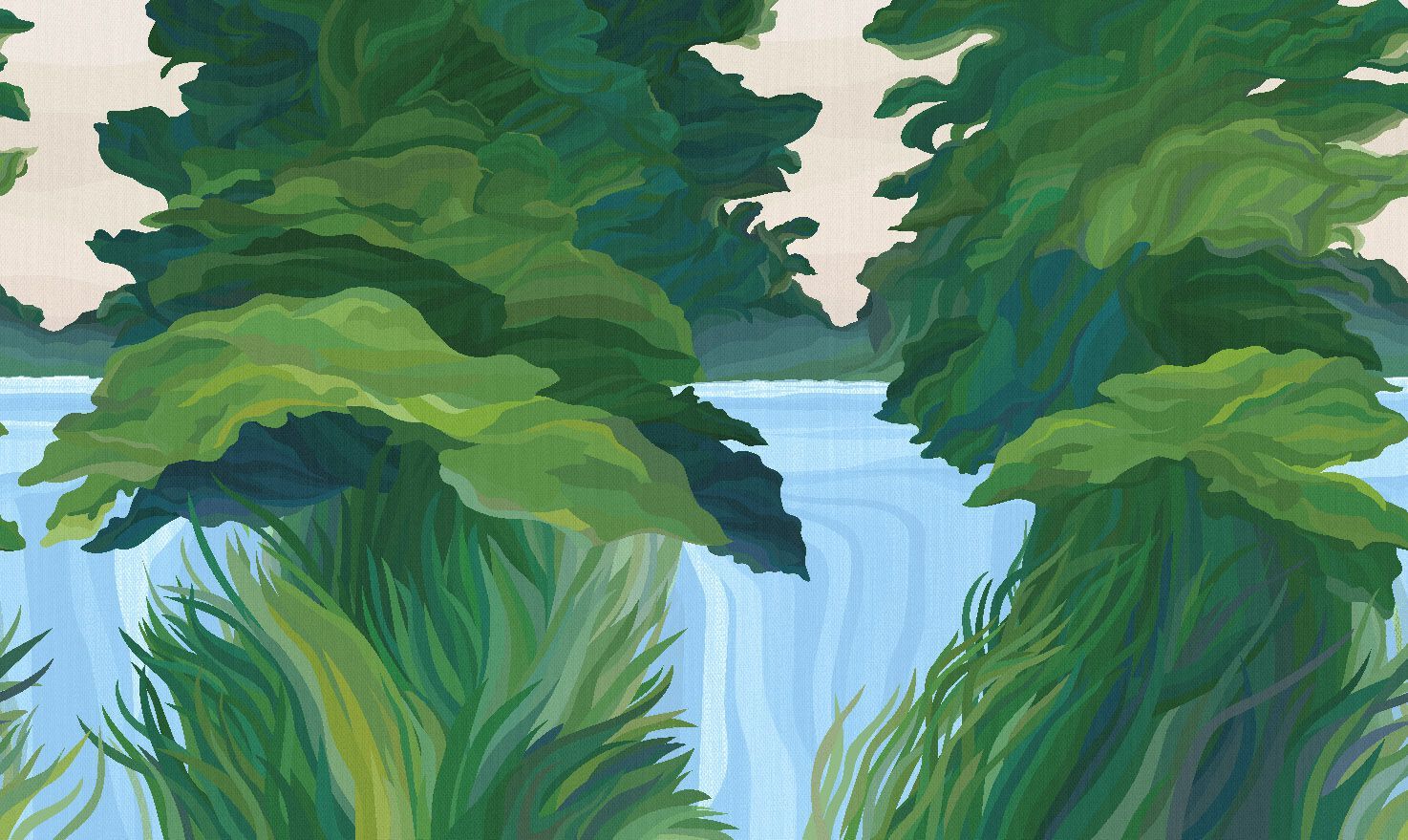 Обои с цветочными мотивами Jannelli&Volpi LA CASCADE ARCH-00123102 - Вид №2