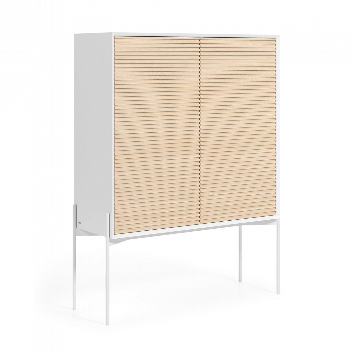 107627 Буфет из ясеня с белым лаком 103 x 140 см La Forma Marielle  - Вид №2