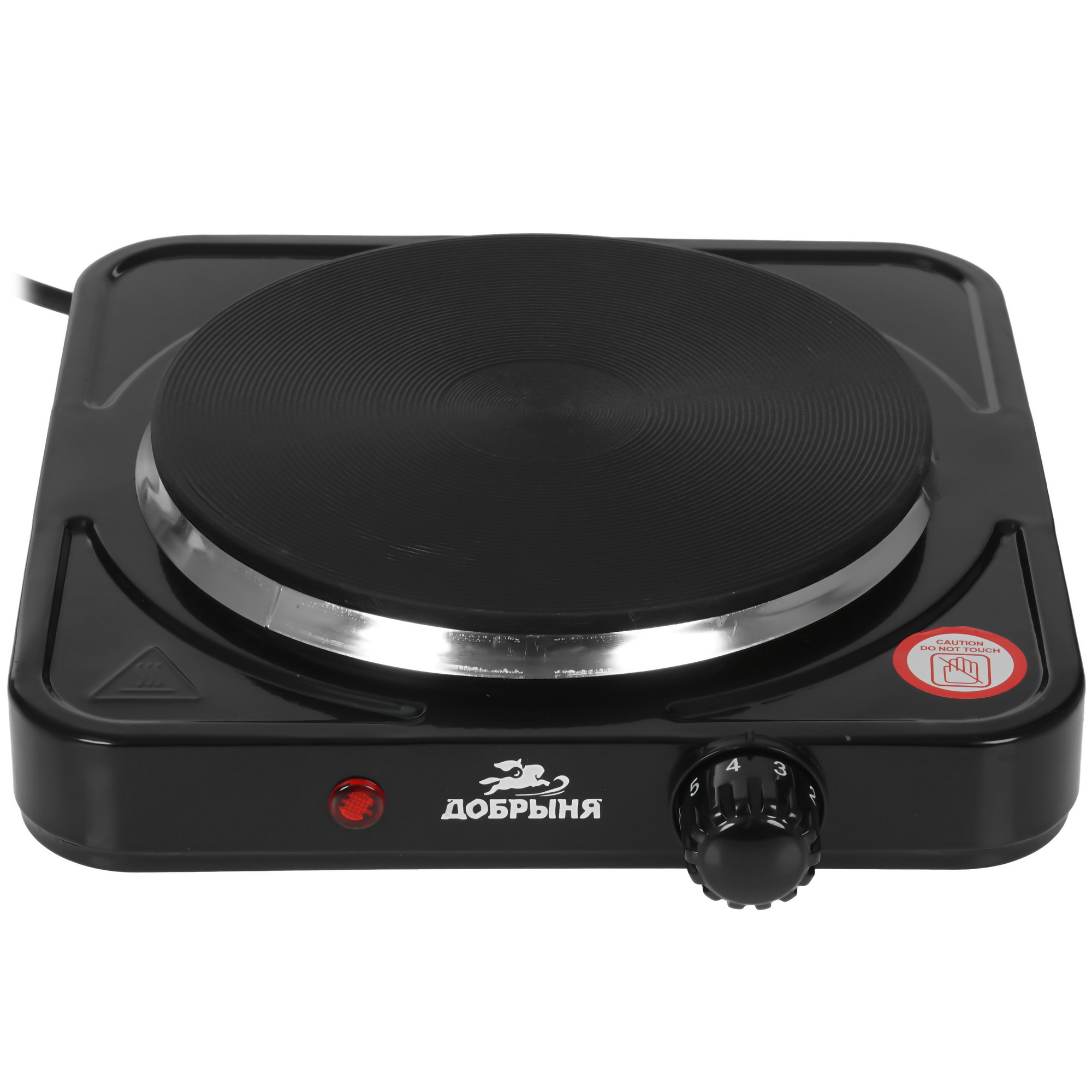 9213022 Плита компактная электрическая Добрыня DO-2210B черный STDN-0006251 - Вид №1