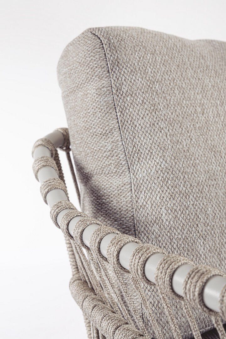 Веревочное и тканевое садовое кресло с подлокотниками BIZZOTTO Talaia ARCH-00134743 - Вид №12