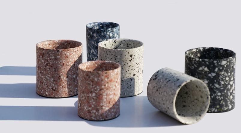 Bentu Design Ваза в венецианском терраццо Hui C333401- c333402  - Вид №4