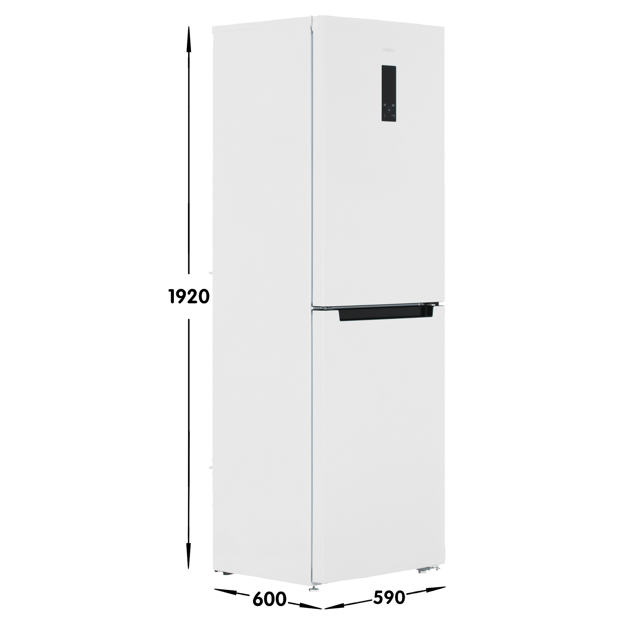 9071540 Холодильник с морозильником   Бирюса 940NF белый STDN-0118641 - Вид №6