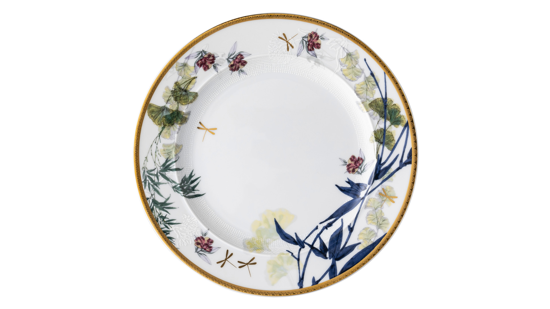 10655597 Rosenthal Набор тарелок закусочных Rosenthal Турандот 22см, фарфор, белый, золотой кант, 6 шт Фарфор  - Вид №1