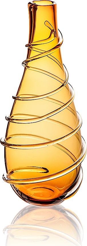 10601202 IVV Ваза IVV "Объятие" 60см (янтарная) Стекло 