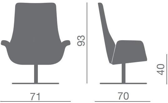 Kastel Поворотное кожаное кресло Kriteria sun-id-1385294 - Вид №3