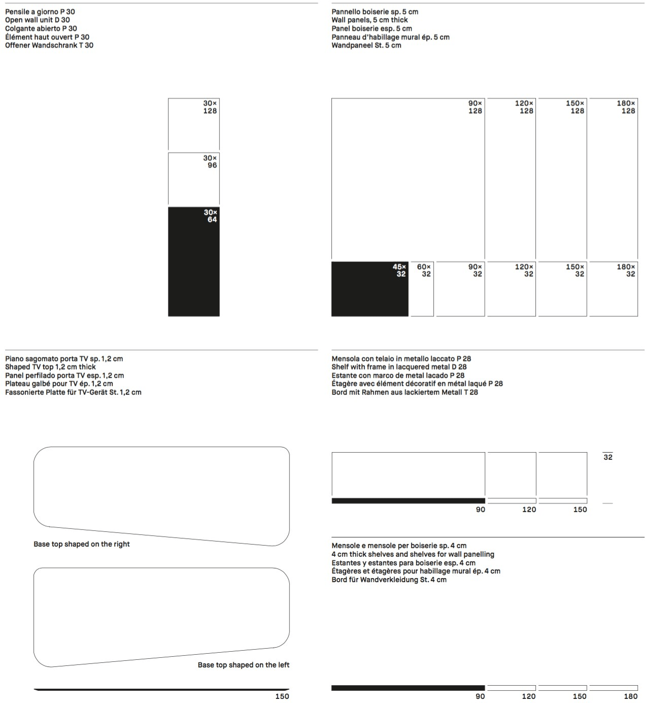 ZANETTE Модульная лакированная стенка для хранения с подставкой под телевизор Day moove sun-id-1352669 - Вид №10