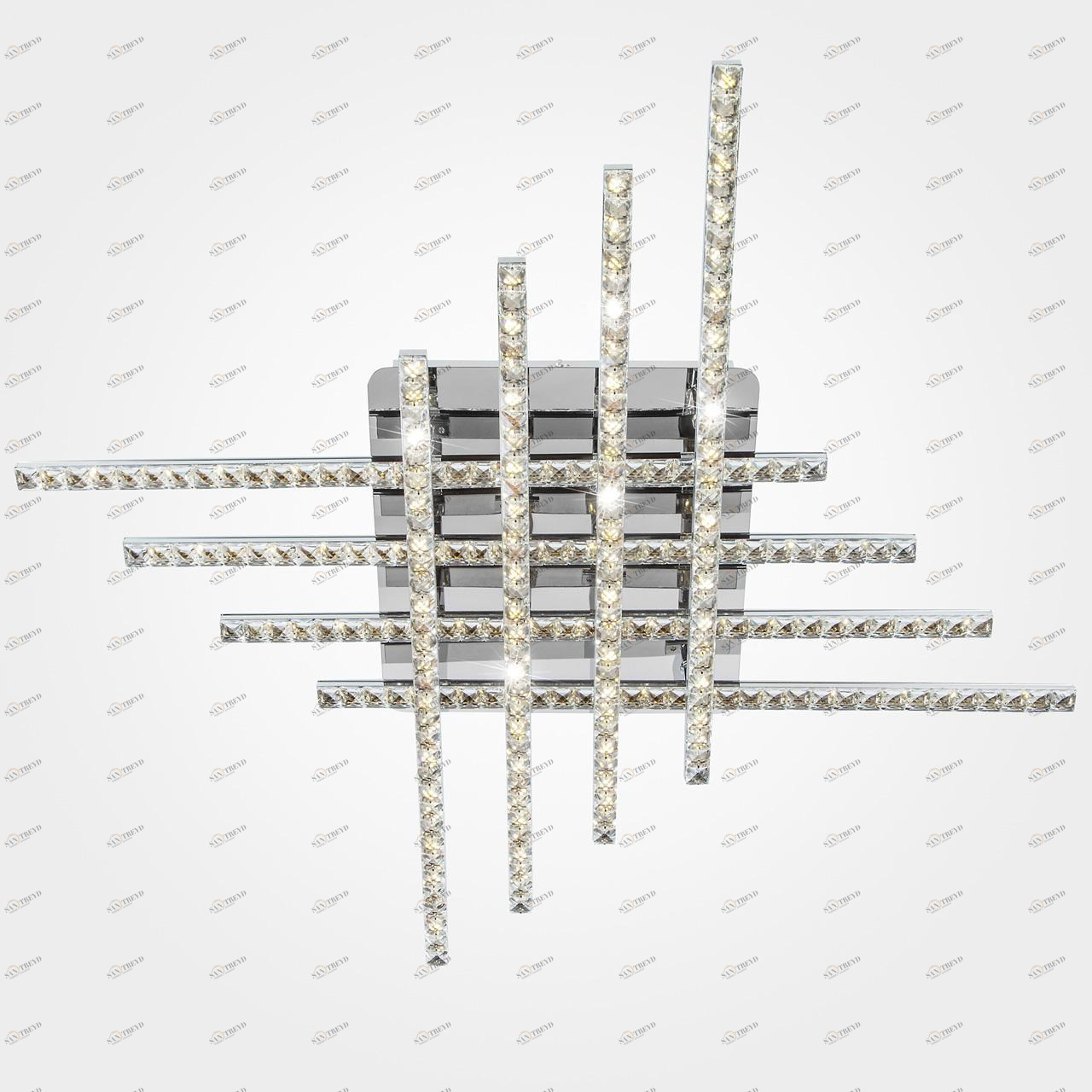 Потолочный светодиодный светильник Eurosvet Soprano 90041/8 хром EUROSVET SOPRANO CHROME 202274 Прозрачный;хром 