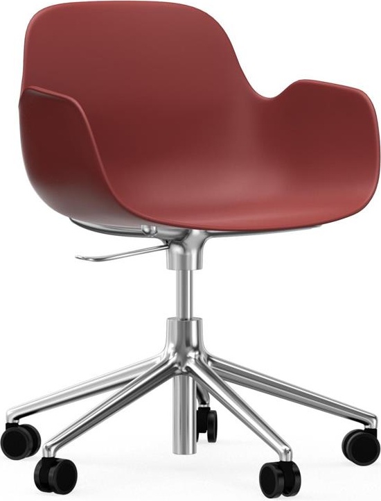 606145 Кресло Swivel 5W Gaslift Alu Red Normann Copenhagen Form