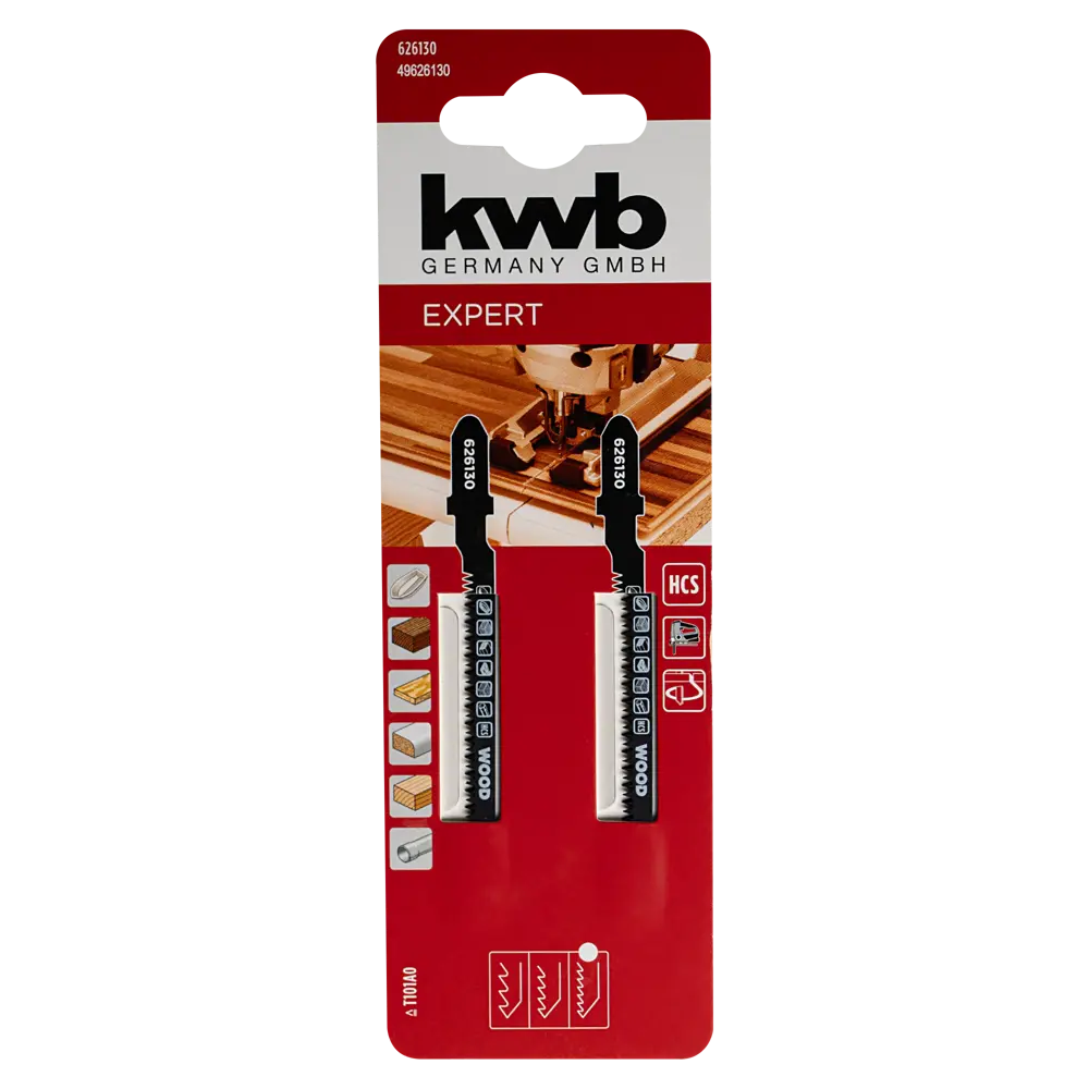 Пилка для электролобзика по дереву и пластику KWB 626130 чистый рез, 2 шт. 89445592 STLM-2139863  - Вид №3