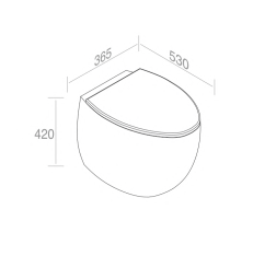 S557T0R0V7.101 Приставной унитаз напольный Белый A. e T. Italia Dot Италия AeT ITALIA DOT 2.0 - Вид №4