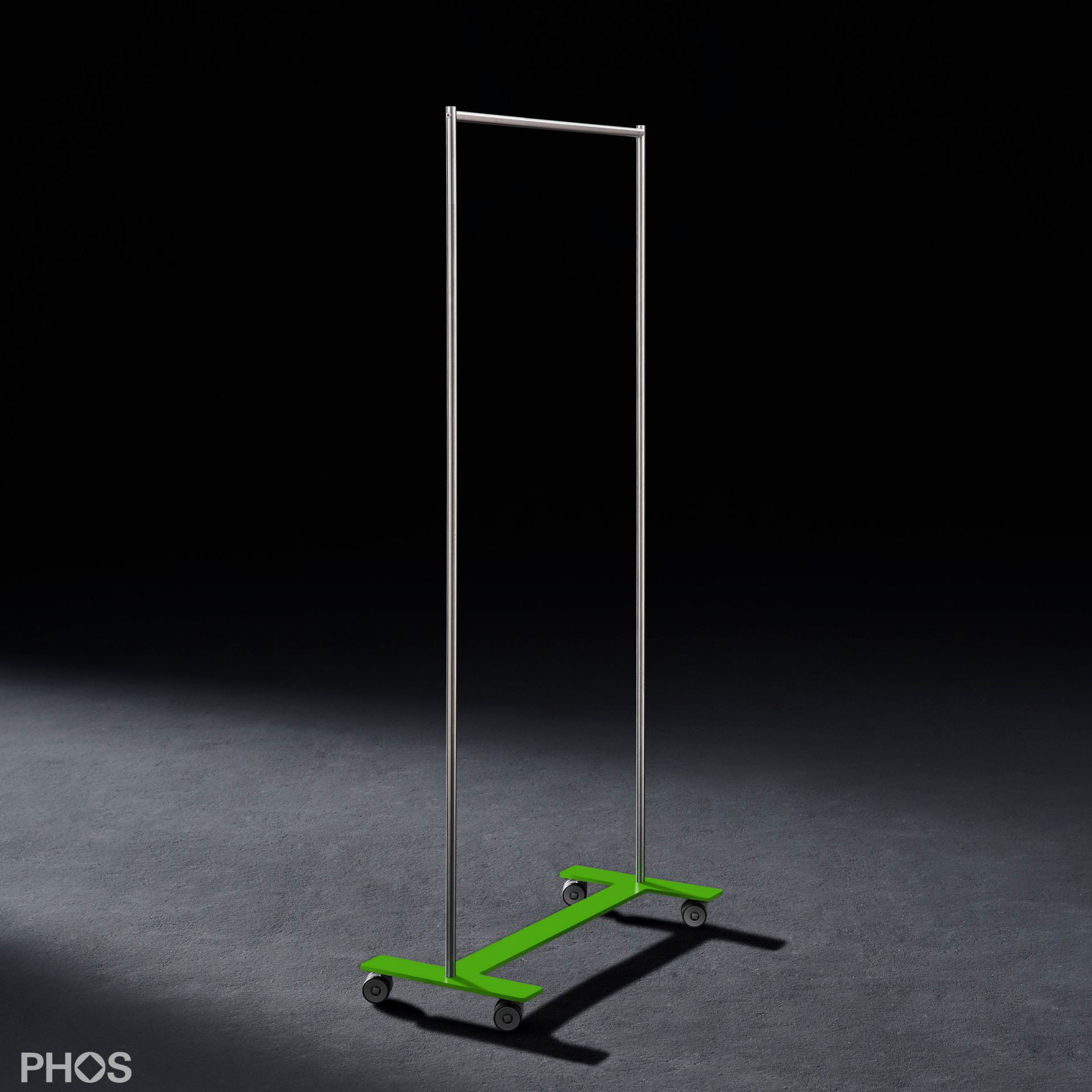 GWT1-BPGr Платяной шкаф Twin Pur с платяной штангой, основание: зеленое. PHOS  - Вид №1