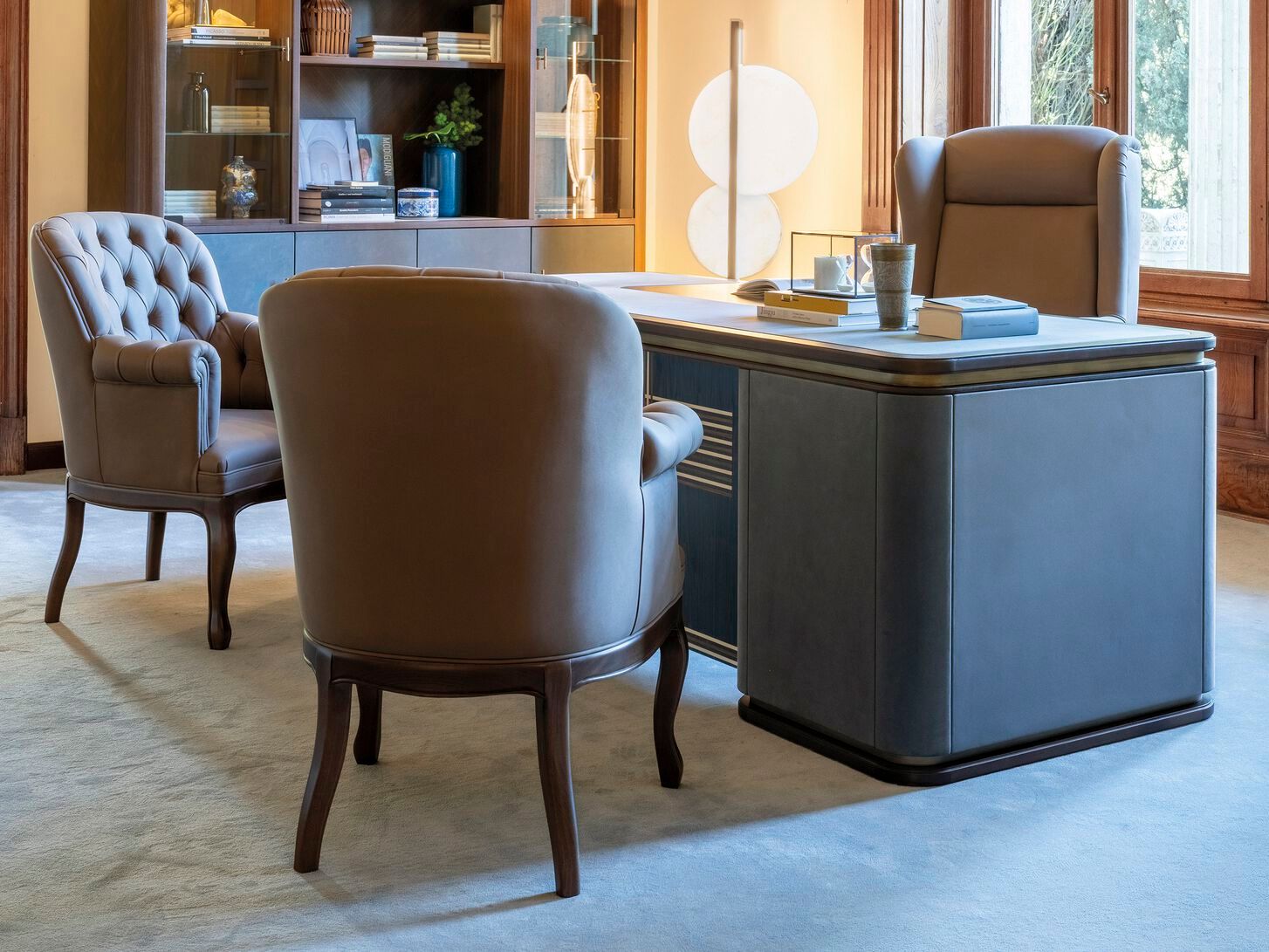 Деревянный прямоугольный стол с ящиками Bellotti Ezio Charming ARCH-00107015 - Вид №6