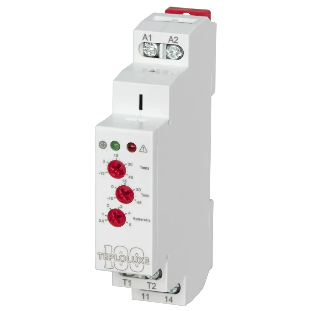 Регулятор температуры Teploluxe 100 на Din-рейку механический цвет белый ТЕПЛОЛЮКС STLM-2138474