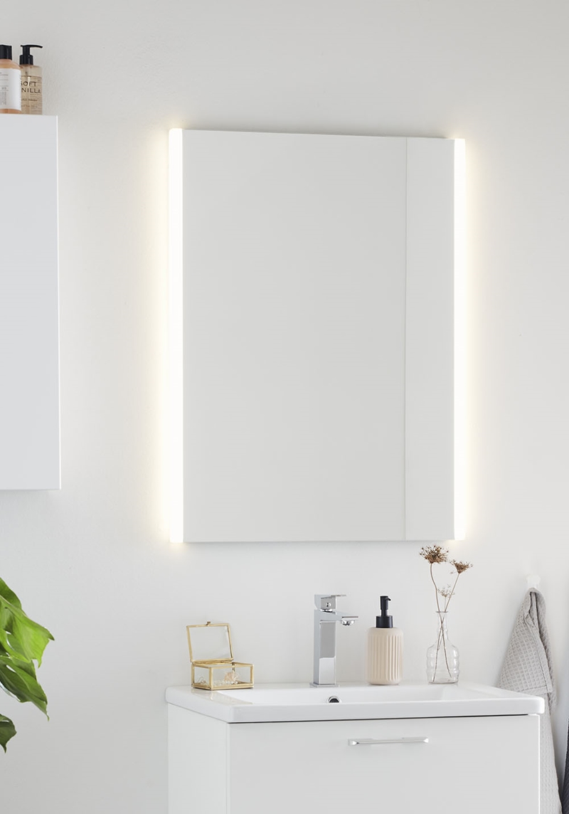 1422 Зеркало Deco 600 Noro  Белый  - Вид №1