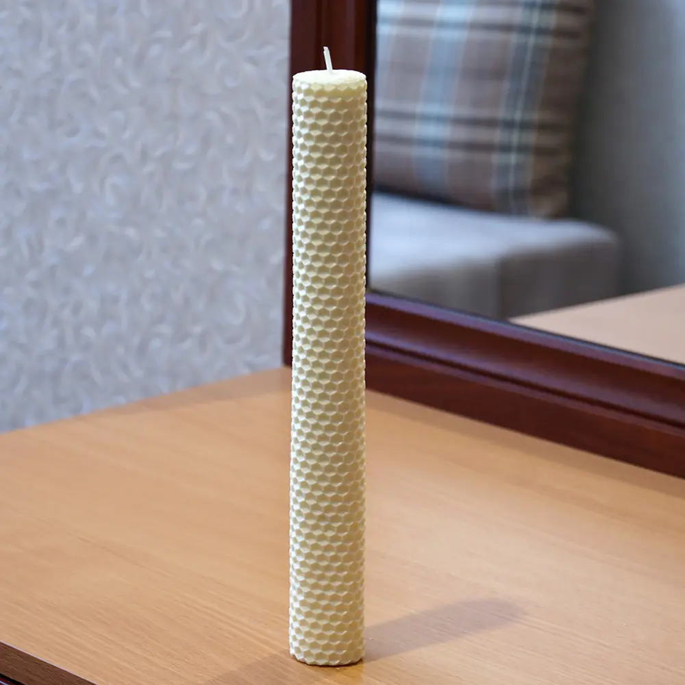 Свеча вощинная цилиндр слоновая кость 3x26 см EVIS STLM-2125569 - Вид №3