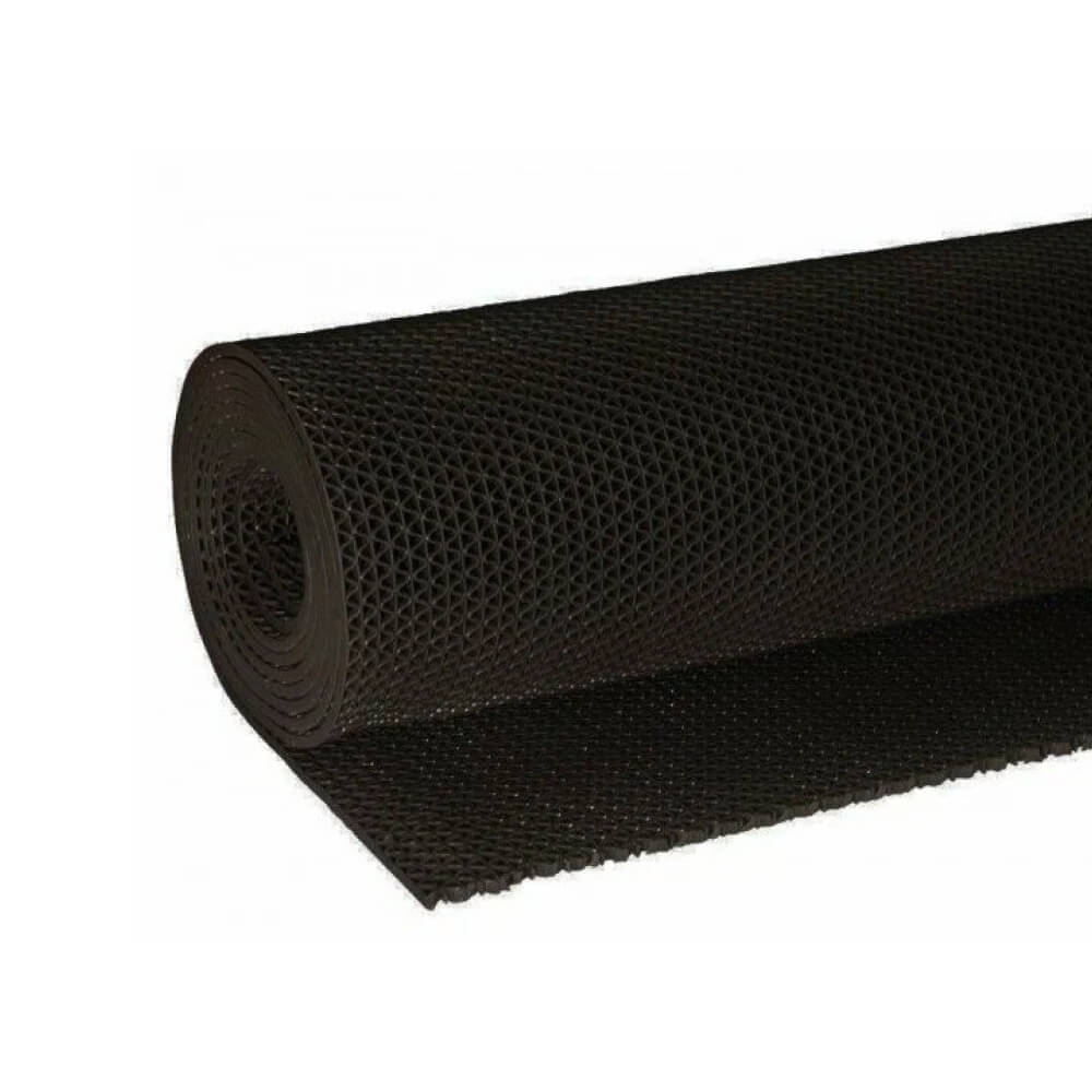 Антискользящее покрытие Зиг-Заг 0,9х10 м без подложки 4,5 мм Черный STELLA STSR-1303