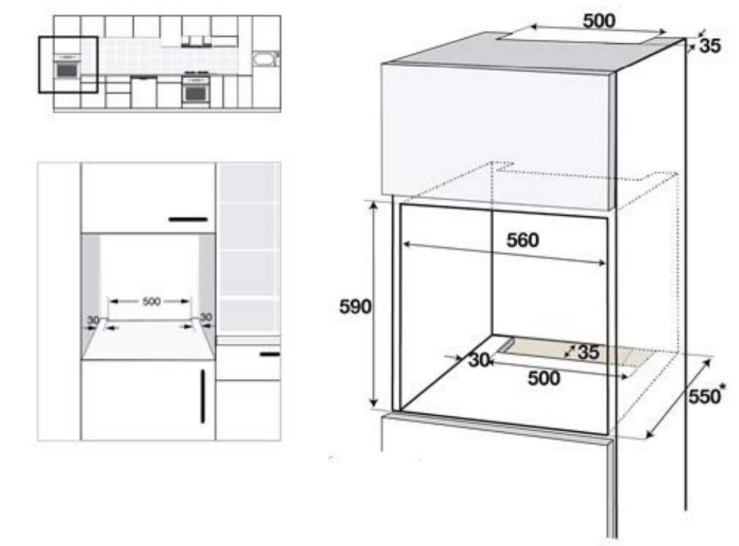 9225909 Электрический духовой шкаф SCHTOFF Decor 845 белый STDN-0065628 - Вид №6