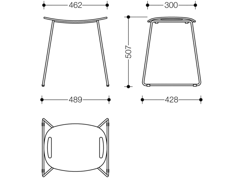 950.51.300XA табурет для душа HEWI System 900 - Вид №2