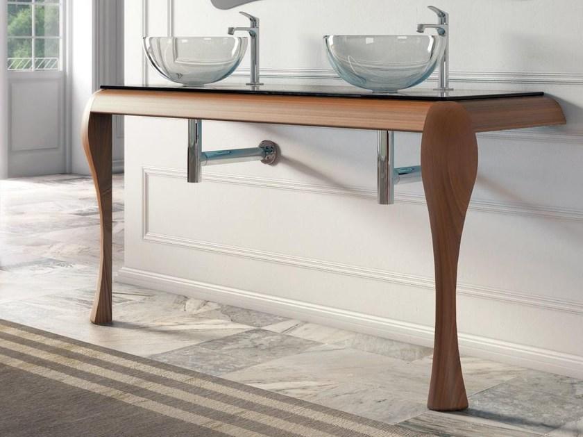 LASA IDEA Двойная консоль под умывальник из ясеня Gaudì sun-id-1411492 - Вид №1