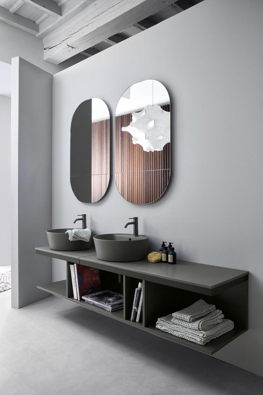 Ceramica Cielo Настенная модульная лакированная тумба под умывальник sun-id-1496165 - Вид №4