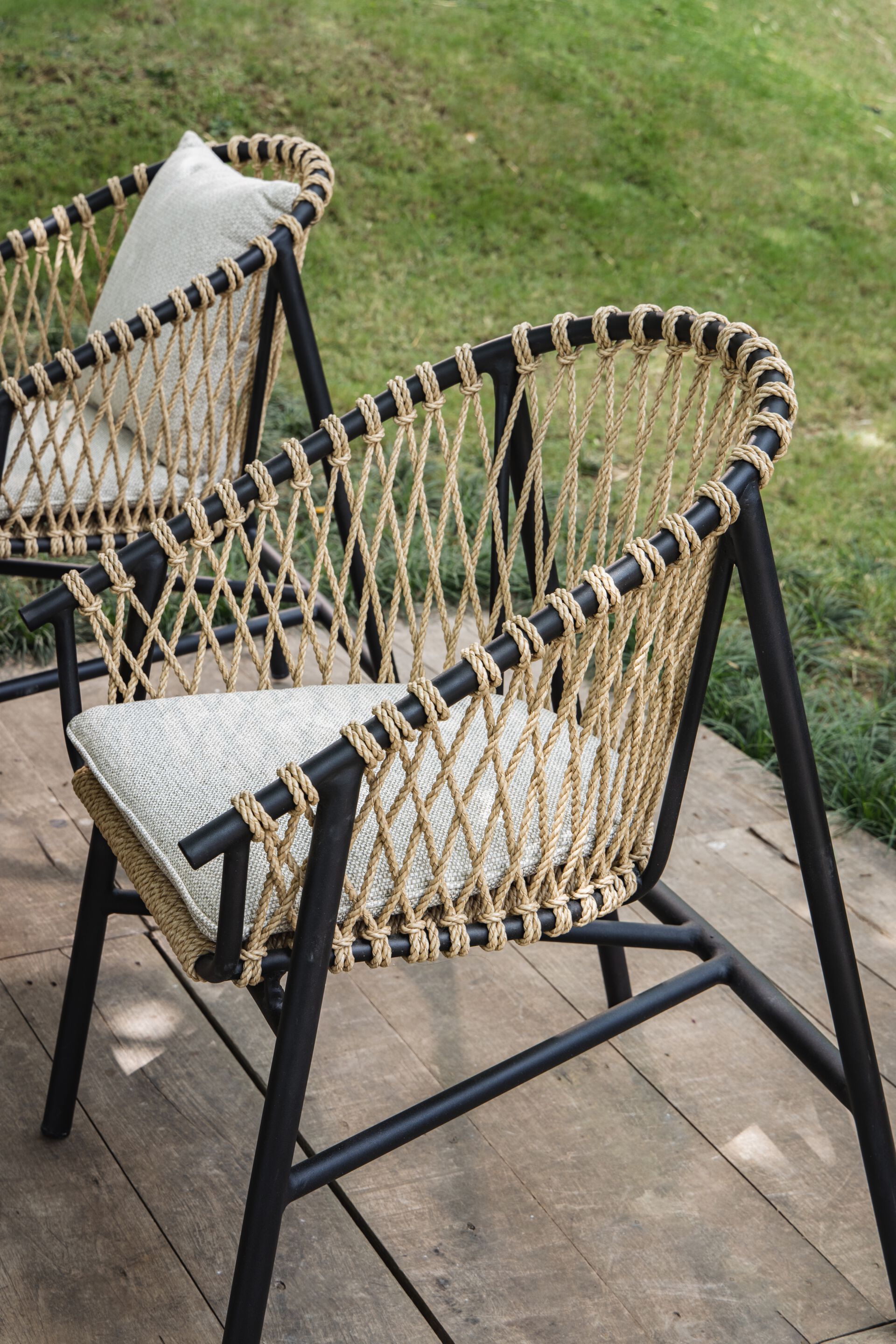 Веревочный садовый стул с подлокотниками cbdesign Валентина ARCH-00098329 - Вид №1