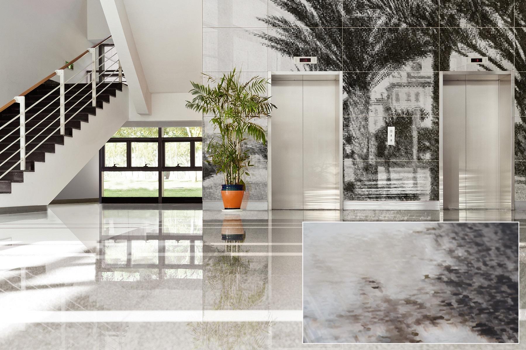 FSRT363 Стеновые панели из стекла vivispectra vektr с индивидуальной прослойкой в ​​стандартной отделке Forms-surfaces  - Вид №5