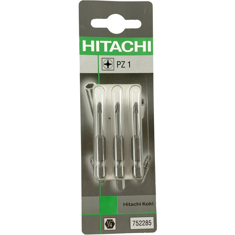 Бита крестовая Hitachi HTC-752285 PZ1x50 мм, 3 шт STLM-2027380 - Вид №3