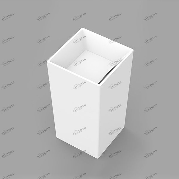 PLT0504 Накладная раковина на столешницу  квадратная Dimasi 