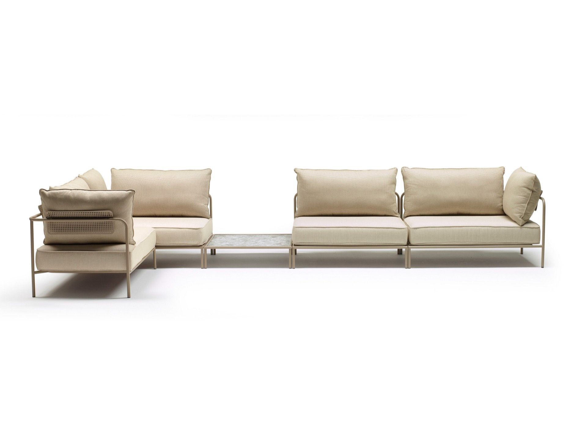 Окрашенный стальной садовый стол и столешница HPL S-CAB лоскут ARCH-00102797 - Вид №6