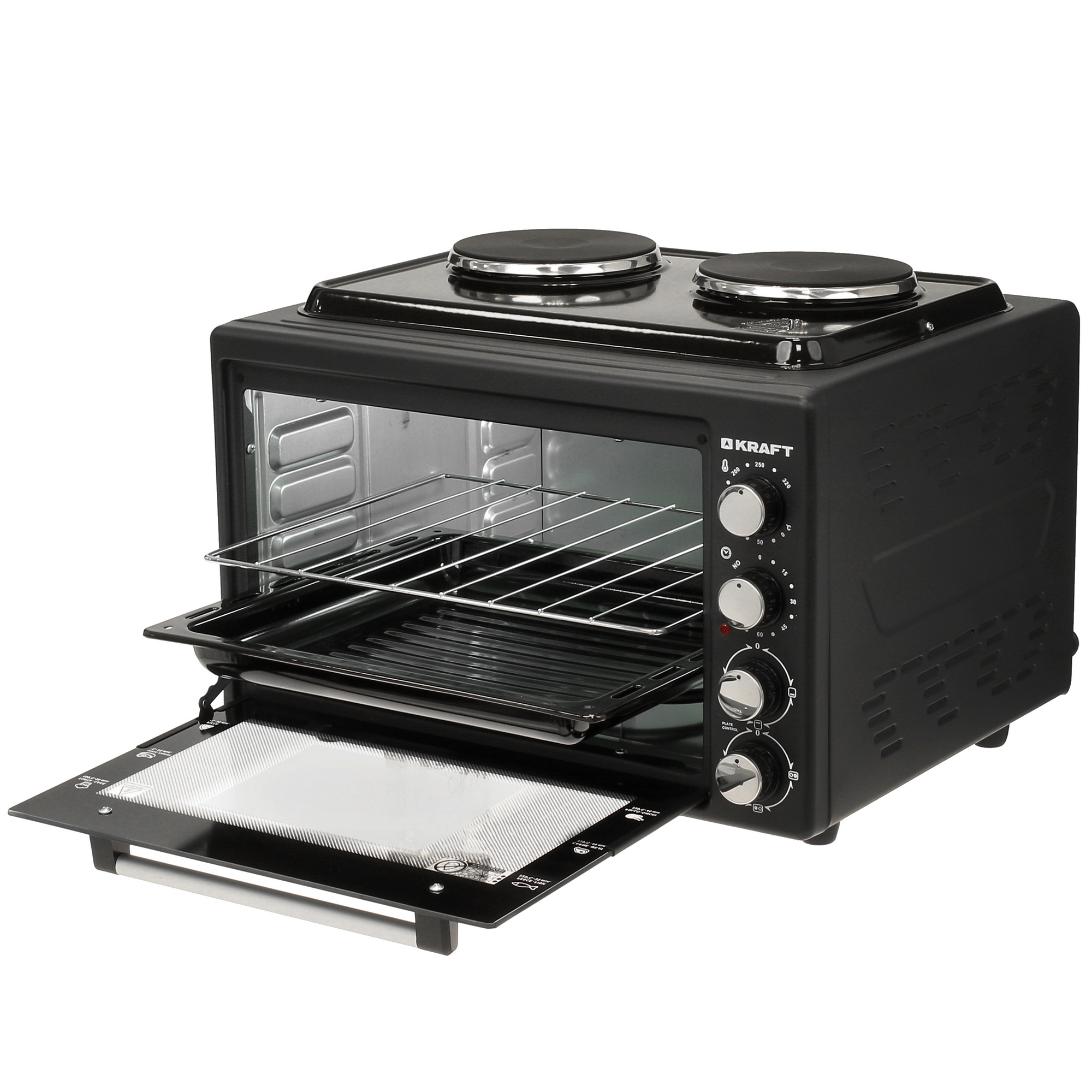 5347096 Мини-печь Kraft KF-MOHP 3800 BL черный STDN-0107995 - Вид №4