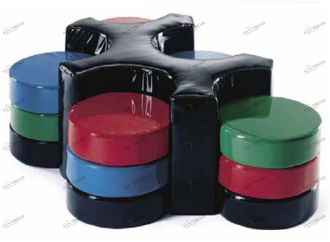 Mirabili Мягкая круглая скамья из пвх Mirabili arte d'abitare sun-id-1474389