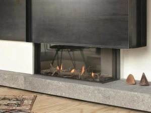 Stûv Угловой газовый камин с панорамным остеклением Tulp