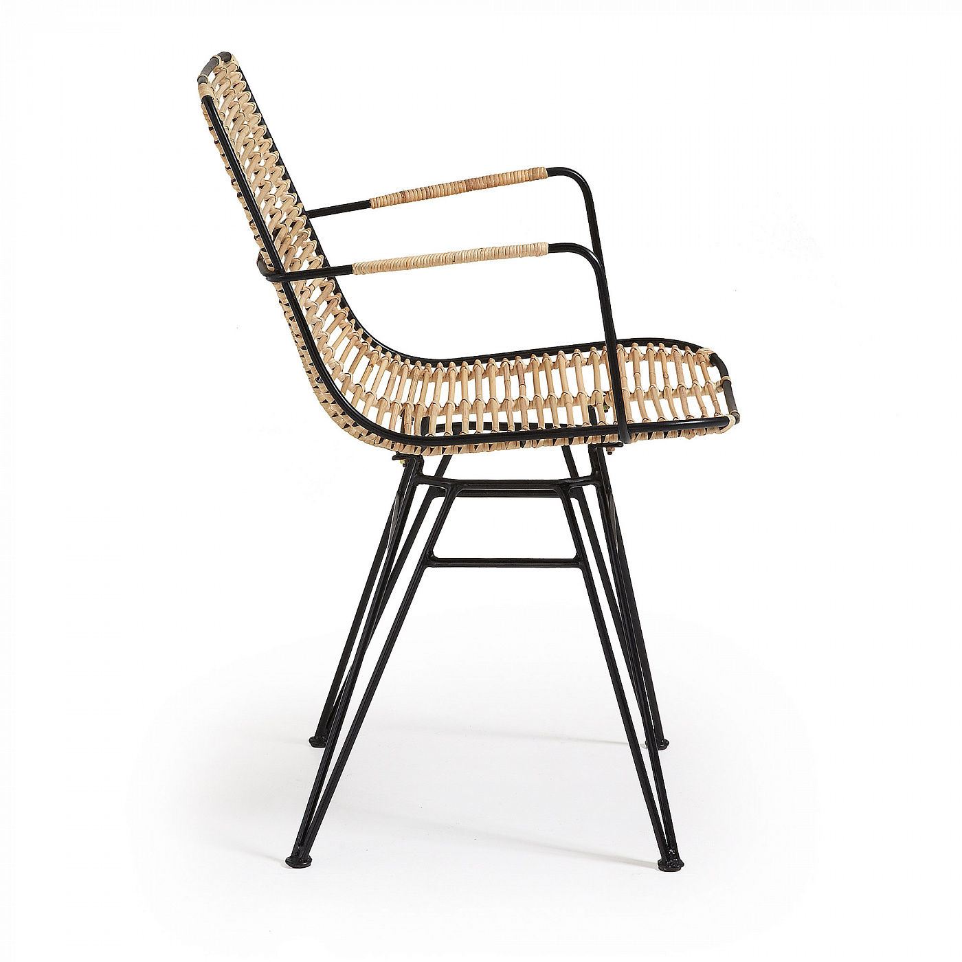 045442 Кресло Ashanti черное La Forma Tishana 