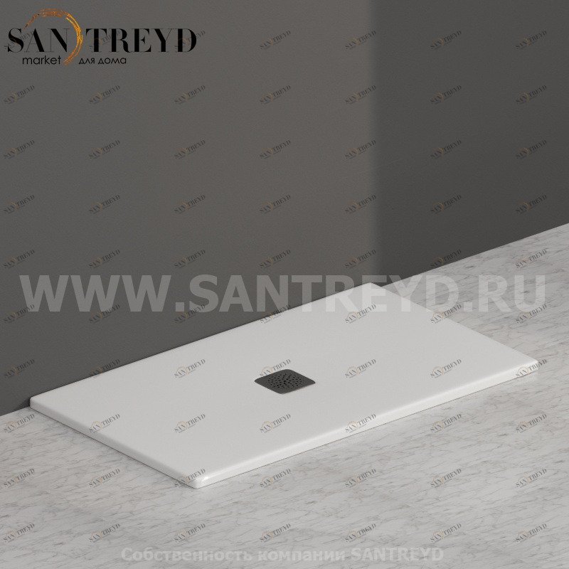 DT121BI Душевой поддон 120x70 керамический Globo Ceramica Globo DOCCIATRE