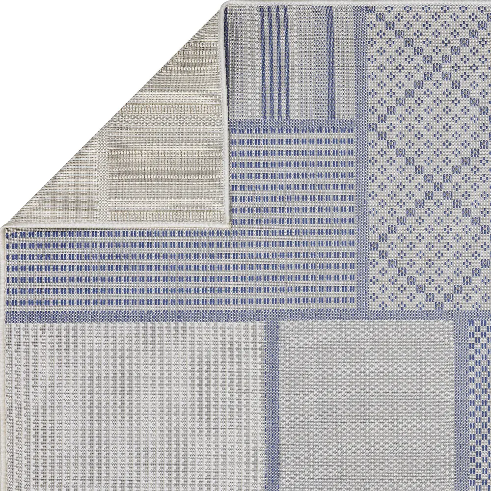 Циновка Дели 120x170 см полипропилен 84307_53111 цвет синий ROYALTAFT STLM-2097793 - Вид №2