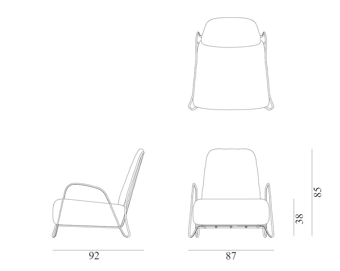Тканевое садовое кресло с подлокотниками Exteta Moonlight ARCH-00139760 - Вид №16