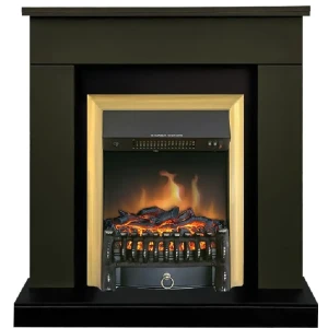 Каминокомплект Royal Flame Bergen STD SFT разборный Fobos FX Brass 1.5 кВт цвет темная олива