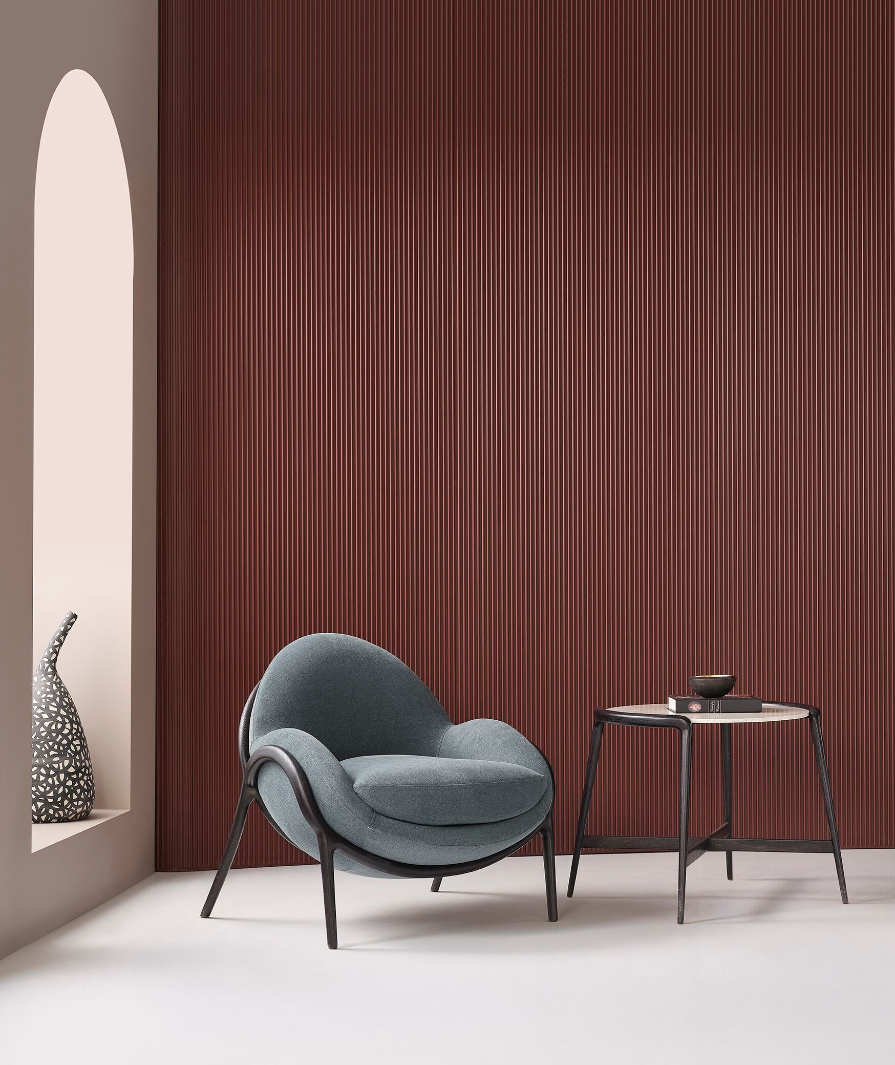 Кожаное кресло с подлокотниками Mobi LUNA ARCH-00132341 - Вид №2