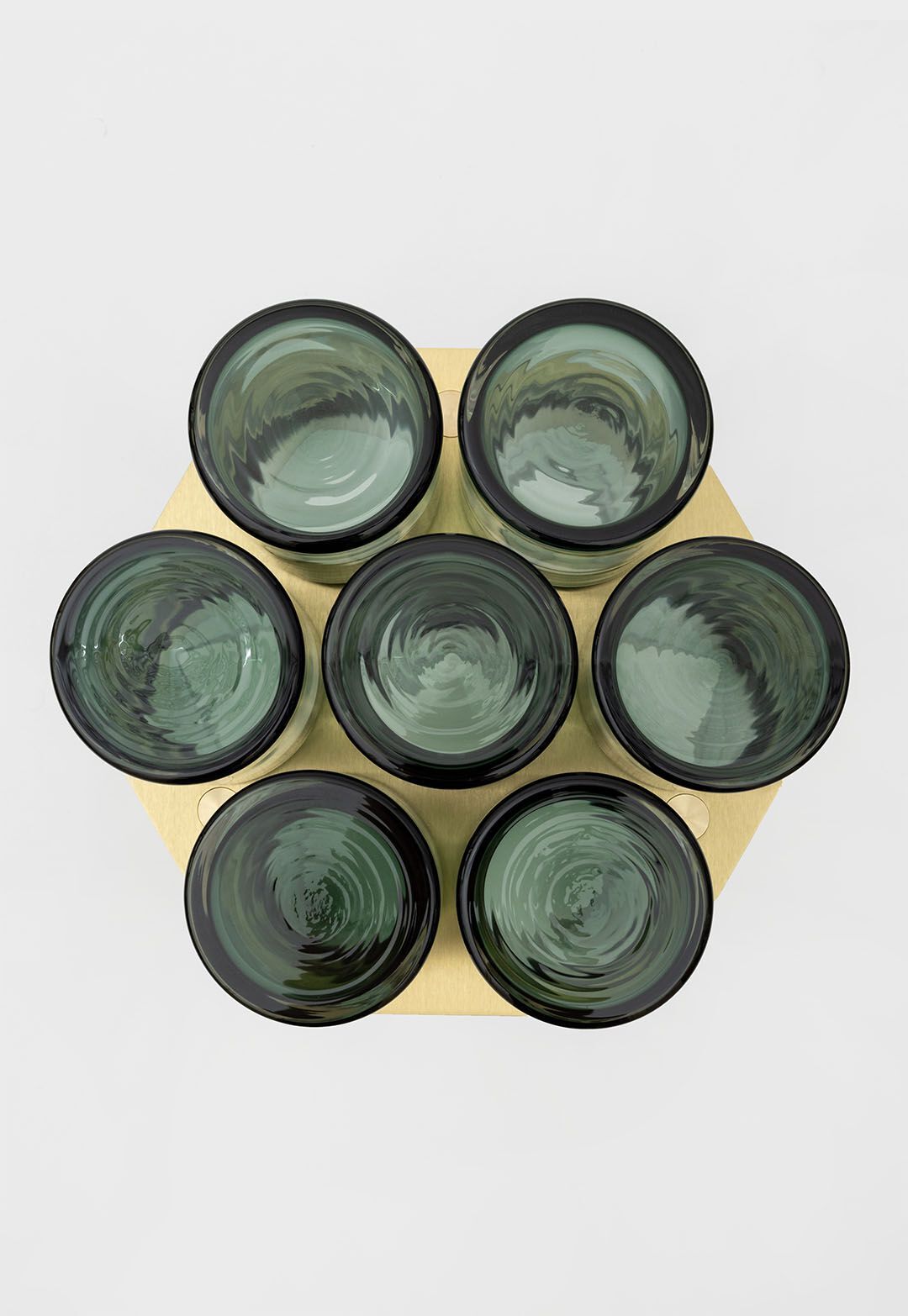 Журнальный столик из дутого стекла и латуни SkLO FIELD 7 ARCH-00083613 - Вид №8