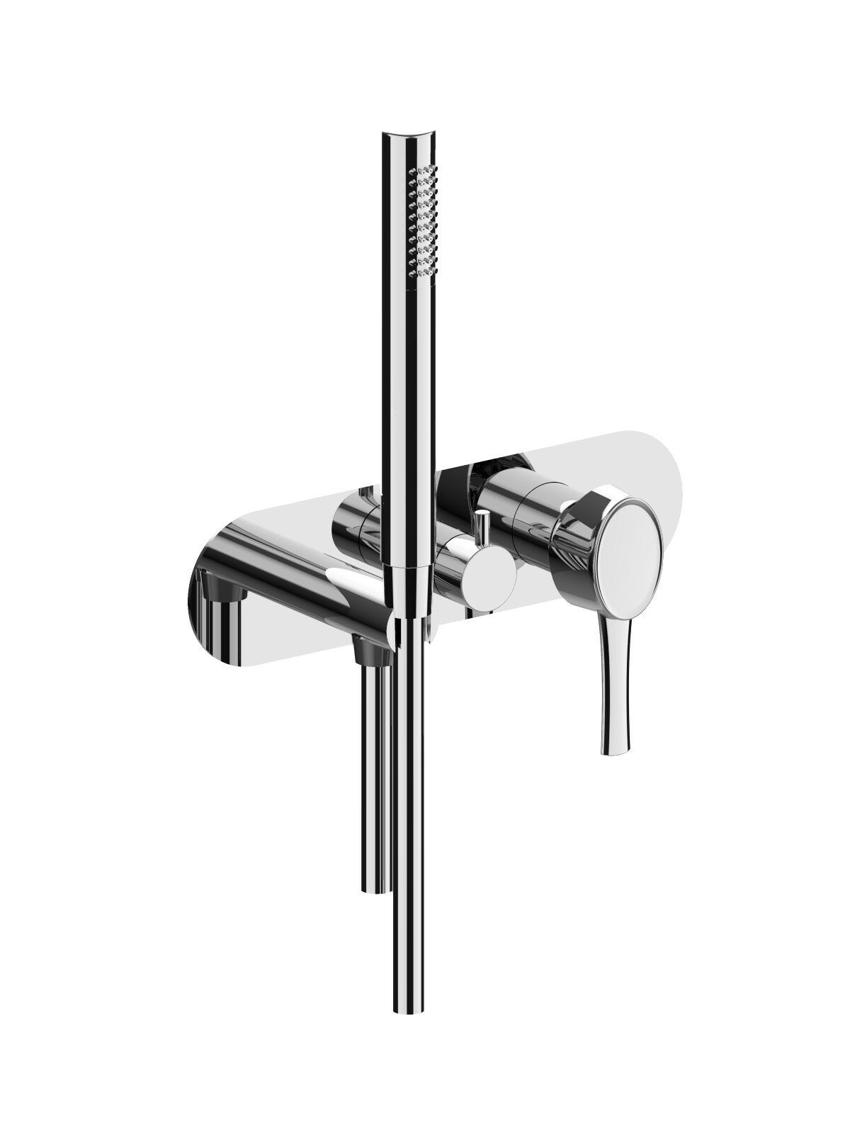 Встраиваемый смеситель для душа с 3 отверстиями и переключателем Rubinetterie Frattini отдельная эстетика ARCH-00147351 - Вид №3