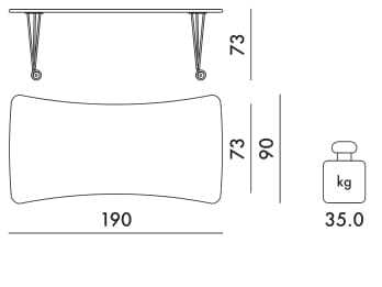 Рабочий стол из ламината на колесах Kartell MAX ARCH-00139172 - Вид №19
