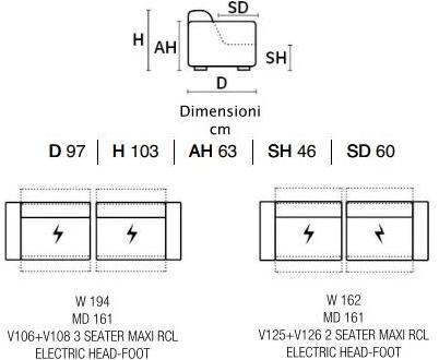 Rossini Sofas Кожаный диван с электроприводом sun-id-1473722 - Вид №15