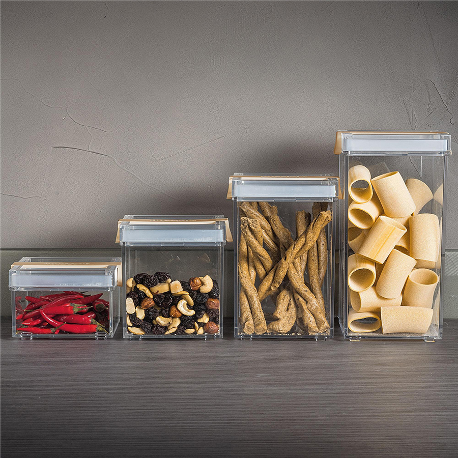 Контейнер с крышкой Click&Fresh XL бежевый Guzzini 169203190 - Вид №2