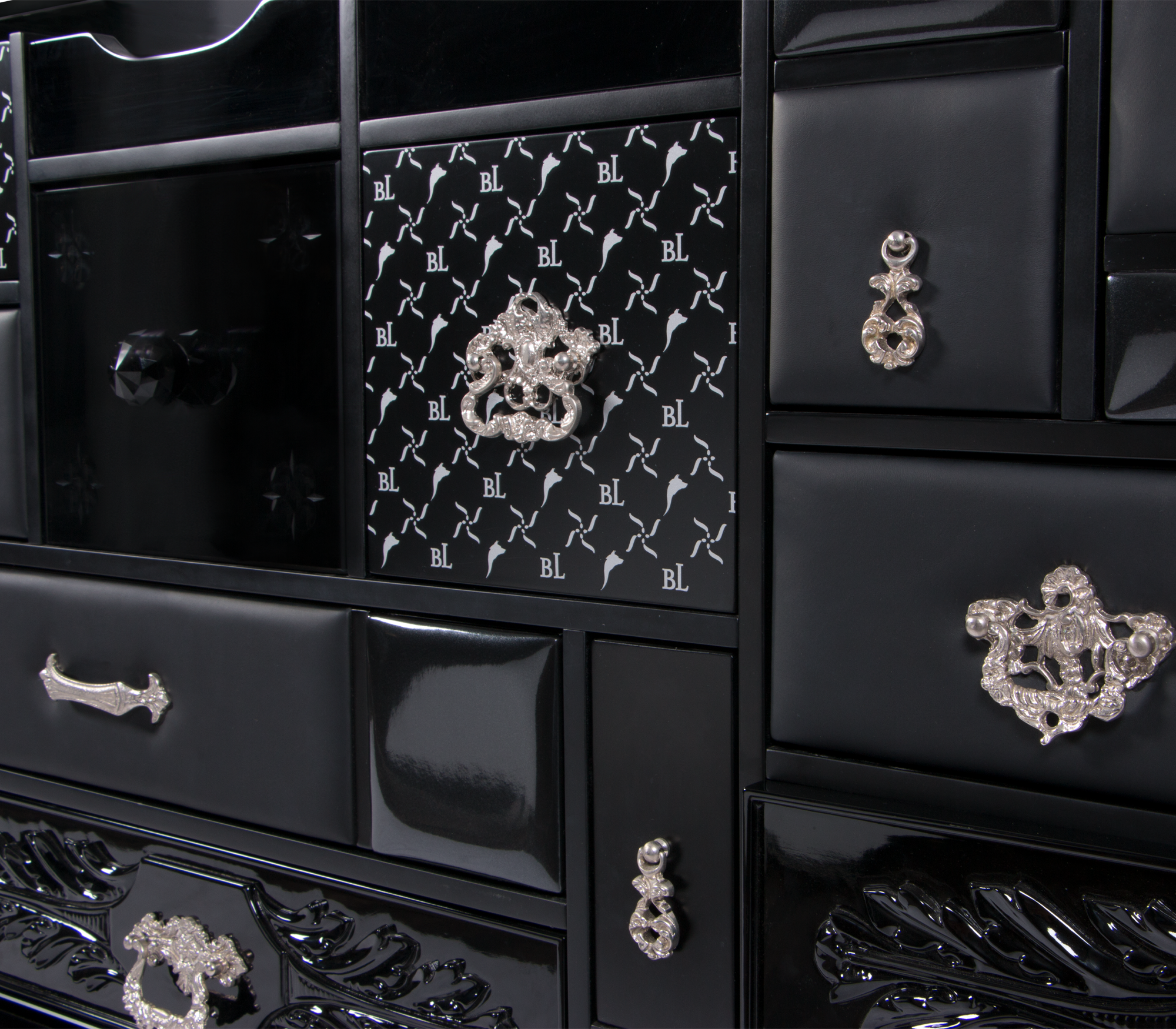 0-076 Черный буфет Mondrian  Boca Do Lobo  - Вид №4