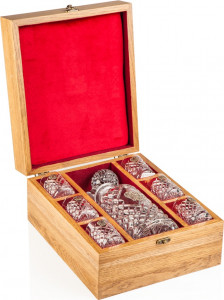 10624034 Шувалов Набор "Подарочный" в дубовом ларце Хрусталь