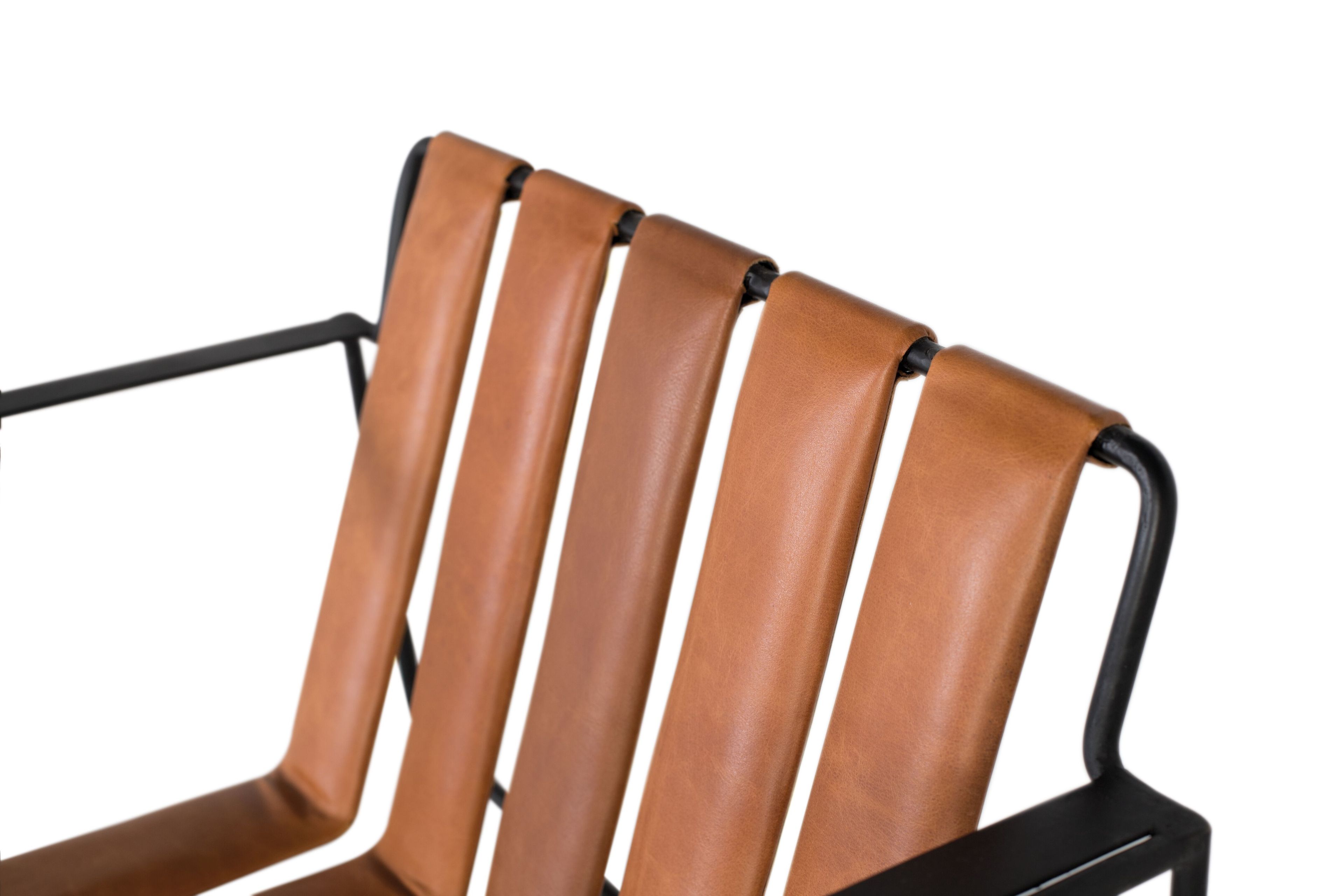 Кожаный стул с подлокотниками Giner y Colomer 1413 ARCH-00031807 - Вид №3