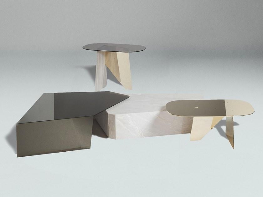 Paolo Castelli Низкий овальный журнальный столик из металла sun-id-1479859 - Вид №1