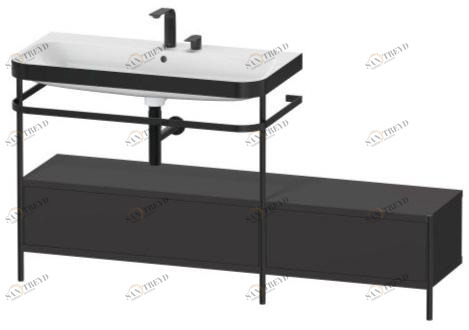 Hp4763 e/n/o/t Напольная раковина стоящая овальная Duravit Happy D.2 Plus